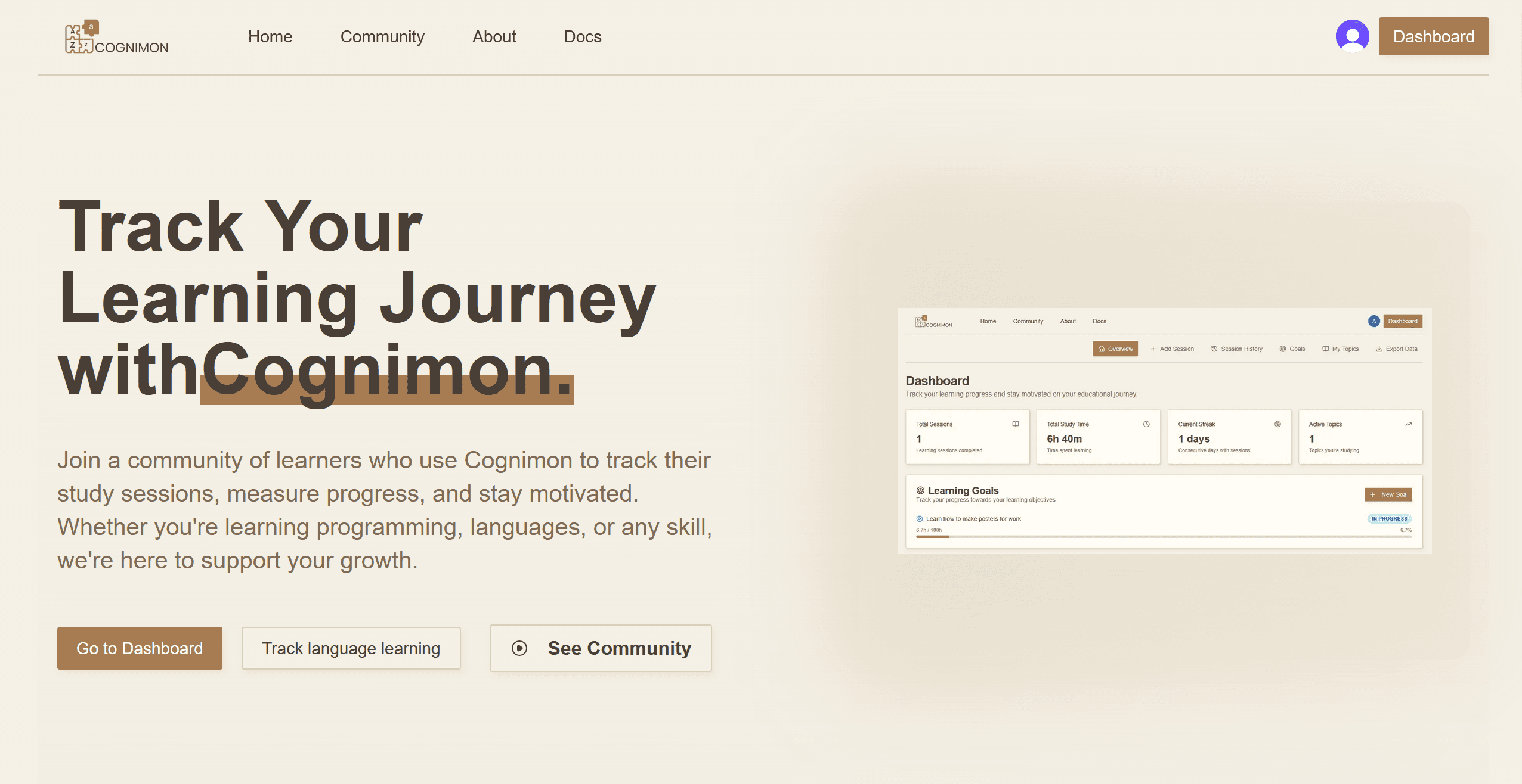 Cognimon screenshot